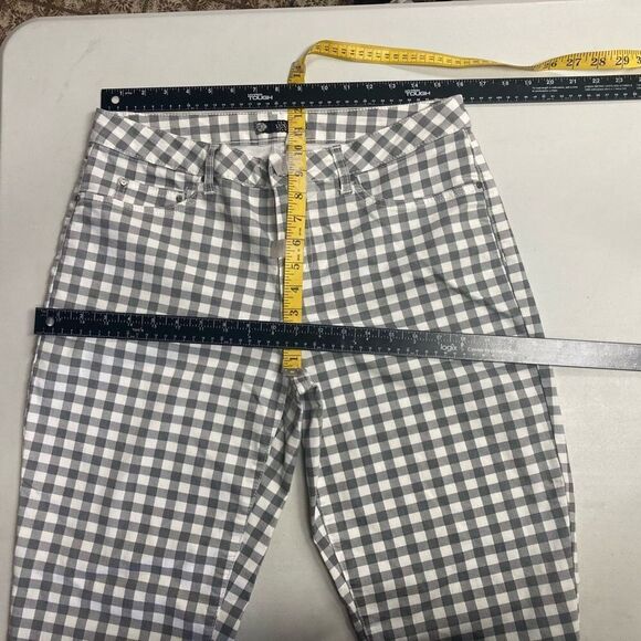 TRU LUX JEANS Gingham Black & White Size 12 Inseam 28” - Picture 9 of 12